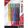 image:imagePILOT Precise V5 Stick Liquid Ink Rolling Ball Stick Pens Extra Fine Point 05mm Black Ink 12Pack 35334Assorted