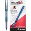 image:imagePILOT Precise V5 Stick Liquid Ink Rolling Ball Stick Pens Extra Fine Point 05mm Black Ink 12Pack 35334Blue