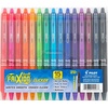 image:imagePilot FriXion Clicker Erasable Refillable amp Retractable Gel Ink Pens Fine Point 07mm Erasable Pens Assorted Color Inks 10Pack PouchAssorted 15