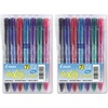 image:imagePilot FriXion Clicker Erasable Refillable amp Retractable Gel Ink Pens Fine Point Erasable Pens Fine Tip 07mm 7 Count Pack of 1 PouchMulticolor