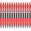 image:imagePilot G2 Premium Gel Roller Pens Fine Point 07 mm Blue Ink Pens Fine Point Pack of 14  Ideal for School Journaling and Office WritingRed