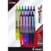 image:imagePilot Precise V5 RT Refillable amp Retractable Rollerball Pens Extra Fine Point Pens 05 mm Black Pack of 12  Ideal for School Journaling amp Office WritingAssorted