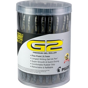 image:imagePilot G2 Premium Gel Pens Blue Pens Bold Point 1 mm Tub of 48 BlueBlack