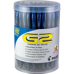 image:imagePilot G2 Premium Gel Pens Blue Pens Bold Point 1 mm Tub of 48 BlueBlue