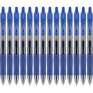 image:imagePilot G2 Premium Gel Roller Pens Fine Point 07 mm Blue Ink Pens Fine Point Pack of 14  Ideal for School Journaling and Office WritingBlue
