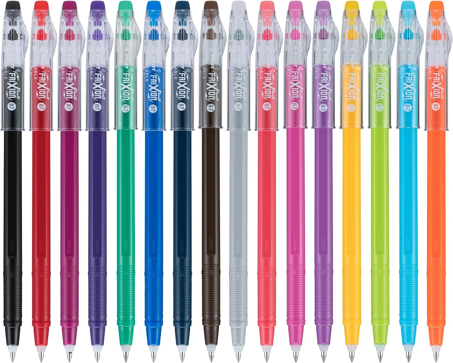 image:imagePilot FriXion ColorSticks Erasable Gel Ink Pens Fine Point 07 mm Assorted Colors Pack of 16 Erasable Pens  Ideal for School Journaling amp Office WritingVibrant 16