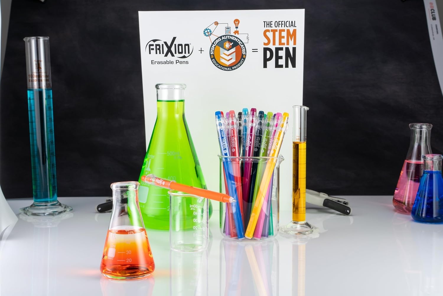 image:imagePilot FriXion ColorSticks Erasable Gel Ink Pens Fine Point 07 mm Assorted Colors Pack of 16 Erasable Pens  Ideal for School Journaling amp Office WritingClassic 10