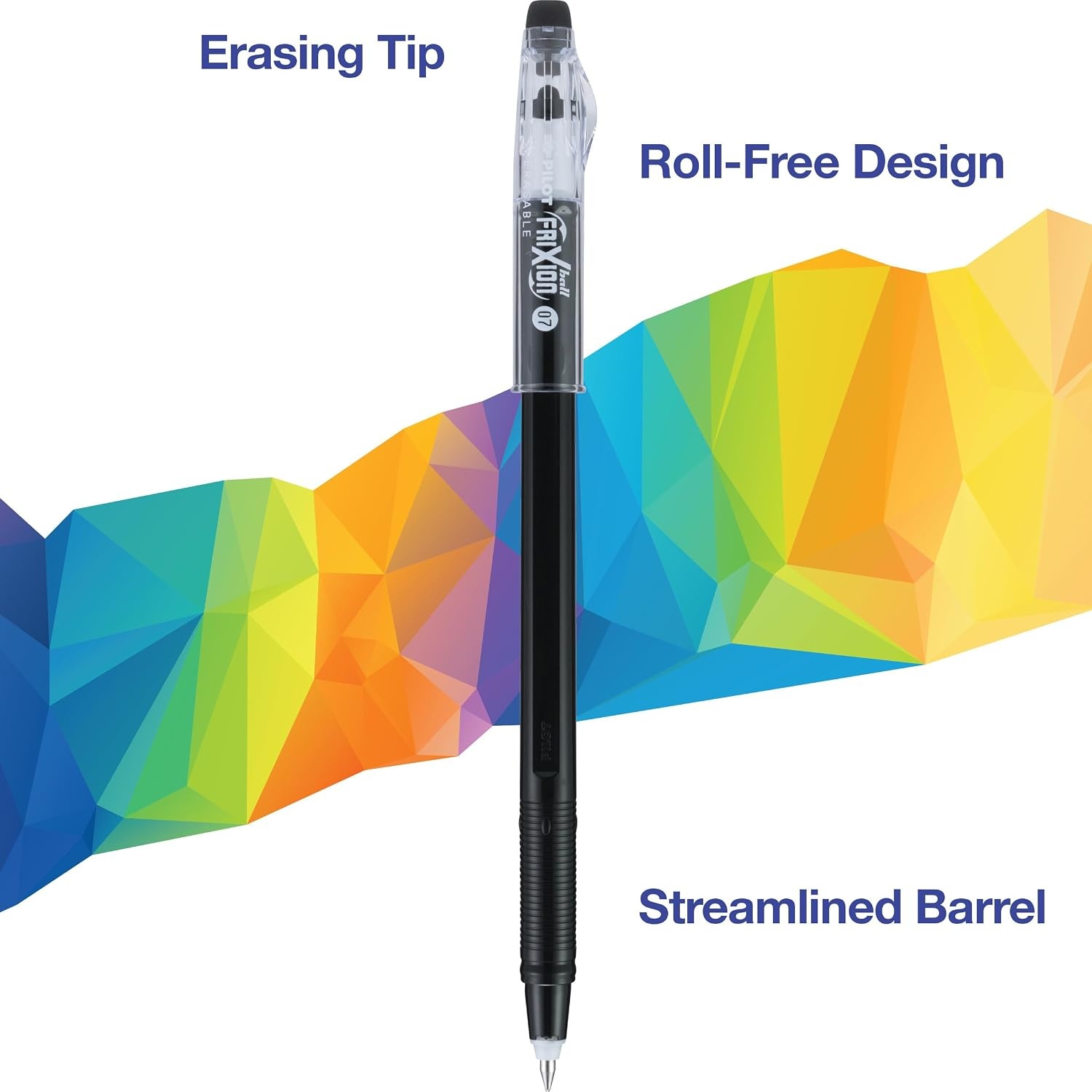 image:imagePilot FriXion ColorSticks Erasable Gel Ink Pens Fine Point 07 mm Assorted Colors Pack of 16 Erasable Pens  Ideal for School Journaling amp Office WritingVibrant 16
