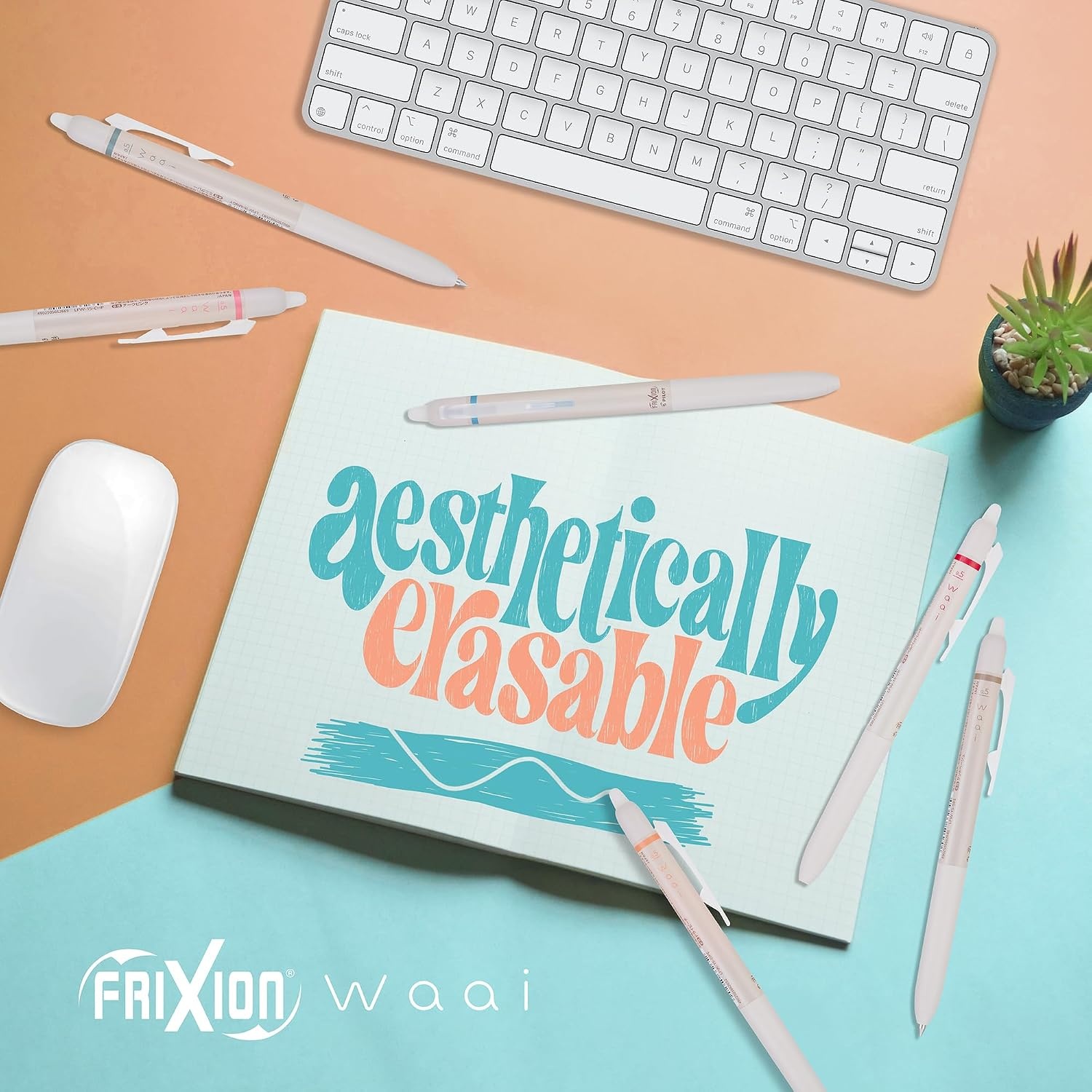 image:imagePilot FriXion Waai Erasable Gel Pens 8Pack Pouch Extra Fine Point 05 mm Assorted Colors FriXion Erasable Pens  For School Journaling amp Office Writing