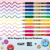 image:imagePILOT G2 Premium Gel Roller Pens G2 SmileyWorld Collection Write Happier 10 Pack Pouch Fine Point 07 mm Assorted