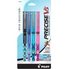 image:imagePILOT Precise V5 Stick Deco Collection Liquid Ink Rolling Ball Stick Pens Extra Fine Point 05mm BlackBlueTurquoisePink Inks 4Pack 388064 Count Pack of 1