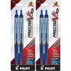 image:imagePILOT Precise V5 Stick Liquid Ink Rolling Ball Stick Pens Extra Fine Point 05mm Blue Ink 2Pack 25002Black
