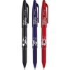 image:imagePilot FriXion Ball Erasable amp Refillable Gel Ink Pens Fine Point 07 mm Pack of 3 BlackBlackBlueRed