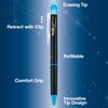 image:imagePilot FriXion Synergy Clicker Erasable Refillable Retractable Gel Ink Pens Extra Fine Point 05 mm Pack of 10 Assorted Colors FriXion Erasable Pens 05  Ideal for School amp Office WritingAssorted 5