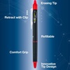 image:imagePilot FriXion Synergy Clicker Erasable Refillable Retractable Gel Ink Pens Extra Fine Point 05 mm Pack of 14 Blue FriXion Erasable Pens 05  Ideal for School amp Office WritingRed