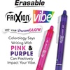 image:imagePilot FriXion Vibe Clicker Premium Erasable Gel Ink Pens Find Your DreamGlow Vibe Uplifting amp Dreamy Colors 7 Pack Fine Point 07 mm Assorted PinkPurple InksDreamGlow