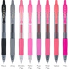 image:imagePilot G2 Premium Gel Roller Pens G2 Boost Red Pens Pack The Colors of Energy 8 Pack Pouch Fine Point 07 mm AssortedAssorted Pink