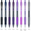 image:imagePilot G2 Premium Gel Roller Pens G2 Boost Red Pens Pack The Colors of Energy 8 Pack Pouch Fine Point 07 mm AssortedAssorted Purple