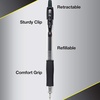 image:imagePilot G2 Premium Refillable amp Retractable Rolling Ball Gel Pens Fine Point 07 mm 6 Black amp 4 Blue Ink Pens 10PackAssorted