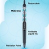 image:imagePilot Precise V5 RT Refillable amp Retractable Rolling Ball Pens Extra Fine Point Pens 05 mm Assorted Pack of 7  Ideal for School Journaling amp Office WritingBlack 48