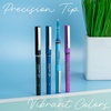 image:imagePilot Precise V7 Capped Liquid Ink Rollerball Pens Fine Point 07 mm Blue Ink Pens Pack of 8  Ideal for School Journaling amp Office Writing