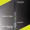 image:imagePilot Precise Varsity PreFilled Fountain Pens Medium Point 1 mm Stainless Steel Nib BlackBlue 6PackBlack