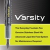 image:imagePilot Precise Varsity PreFilled Fountain Pens Medium Point 1 mm Stainless Steel Nib BlackBlue 6PackBlack