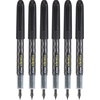 image:imagePilot Precise Varsity PreFilled Fountain Pens Medium Point 1 mm Stainless Steel Nib BlackBlue 6PackBlack