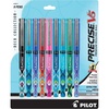 image:imagePILOT Precise V5 Stick Deco Collection Liquid Ink Rolling Ball Stick Pens Extra Fine Point 05mm BlackBlueTurquoisePink Inks 4Pack 388069 Count Pack of 1