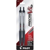 image:imagePILOT Precise V5 Stick Liquid Ink Rolling Ball Stick Pens Extra Fine Point 05mm Blue Ink 2Pack 25002Black