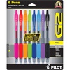 image:imagePilot G2 Pens Premium Refillable And Retractable Gel Ink Pens Fine Point 07mm 8 Colors 8 CountAssorted Classic