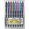 image:imagePilot G2 Pens Premium Refillable And Retractable Gel Ink Pens Fine Point 07mm 8 Colors 8 CountAssorted Fashion