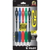 image:imagePilot G2 Premium Refillable amp Retractable Rolling Ball Gel Pens Fine Point 07 mm 6 Black amp 4 Blue Ink Pens 10PackAssorted