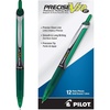 image:imagePilot Precise V10 RT Refillable amp Retractable Rolling Ball Pens Bold Point 10mm Green Ink 12PackGreen