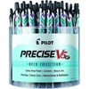 image:imagePilot Precise V5 RT Deco Collection Refillable amp Retractable Liquid Ink Rolling Ball Pens Extra Fine Point 05 mm Black Pack of 21 Count Pack of 48