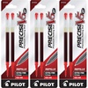 image:imagePilot Precise V5 RT Liquid Ink Refills Extra Fine Point 05 mm Black Pack of 6Red