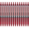 image:imagePilot Precise V5 RT Refillable amp Retractable Rollerball Pens Extra Fine Point Pens 05 mm Red Pack of 14  Ideal for School Journaling amp Office Writing14 Count Pack of 1