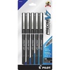 image:imagePilot Precise V7 Capped Liquid Ink Rollerball Pens Fine Point 07 mm Blue Ink Pens Pack of 5  Ideal for School Journaling amp Office WritingBlack