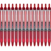 image:imagePilot Precise V7 RT Refillable amp Retractable Liquid Ink Rolling Ball Pens Fine Point 07 Mm Red 14PackRed