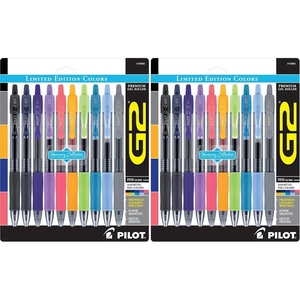 image:imagePILOT G2 Limited Edition Harmony Ink Collection Retractable Gel Pens 07mm Fine Point Gel Pen Set Assorted Ink 10Pack  Ideal for School Journaling and Office Writing10 Count Pack of 2