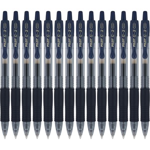 image:imagePILOT G2 Premium Refillable and Retractable Rolling Ball Gel Pens Bold Point Black Ink 14Pack 15394Navy