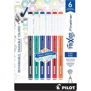 image:imagePilot FriXion Fineliner Erasable Marker Pens Fine Point 07 mm Pack of 12 Assorted Colors Erasable Pens  Ideal for School Journaling amp Office WritingClassic 6