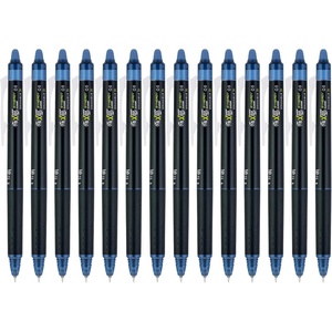 image:imagePilot FriXion Synergy Clicker Erasable Refillable Retractable Gel Ink Pens Extra Fine Point 05 mm Pack of 14 Blue FriXion Erasable Pens 05  Ideal for School amp Office WritingNavy