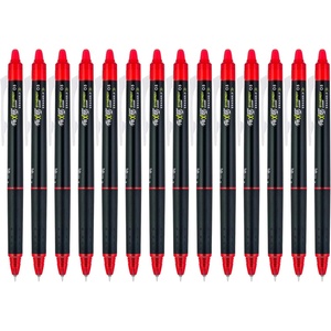 image:imagePilot FriXion Synergy Clicker Erasable Refillable Retractable Gel Ink Pens Extra Fine Point 05 mm Pack of 14 Blue FriXion Erasable Pens 05  Ideal for School amp Office WritingRed