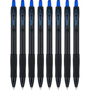 image:imagePilot G2 Edge Premium Gel Roller Pens Fine Point 07 mm Gel Pens Black Ink Pack of 8 Count Pack of 1  Ideal for School Journaling amp Office WritingBlue 8