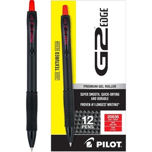 image:imagePilot G2 Edge Premium Gel Roller Pens Fine Point 07 mm Gel Pens Black Ink Pack of 8 Count Pack of 1  Ideal for School Journaling amp Office WritingRed 12