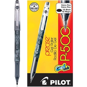 image:imagePilot Precise P700 Gel Ink Rolling Ball Stick Pens Extra Fine Point 05mm Black Ink Pens 12 Count Pack of 1Black
