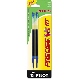 image:imagePilot Precise V5 RT Liquid Ink Refills Extra Fine Point 05 mm Black Pack of 2Blue
