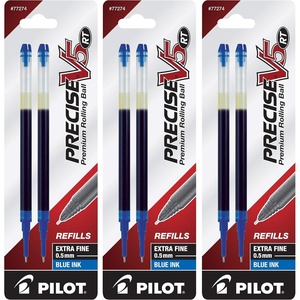 image:imagePilot Precise V5 RT Liquid Ink Refills Extra Fine Point 05 mm Black Pack of 6Blue