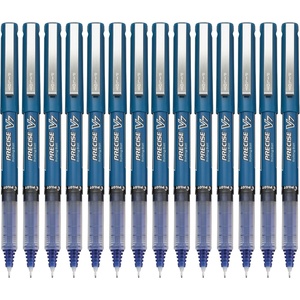 image:imagePilot Precise V7 Capped Liquid Ink Rollerball Pens Fine Point 07 mm Blue Ink Pens Pack of 14  Ideal for School Journaling amp Office WritingBlue